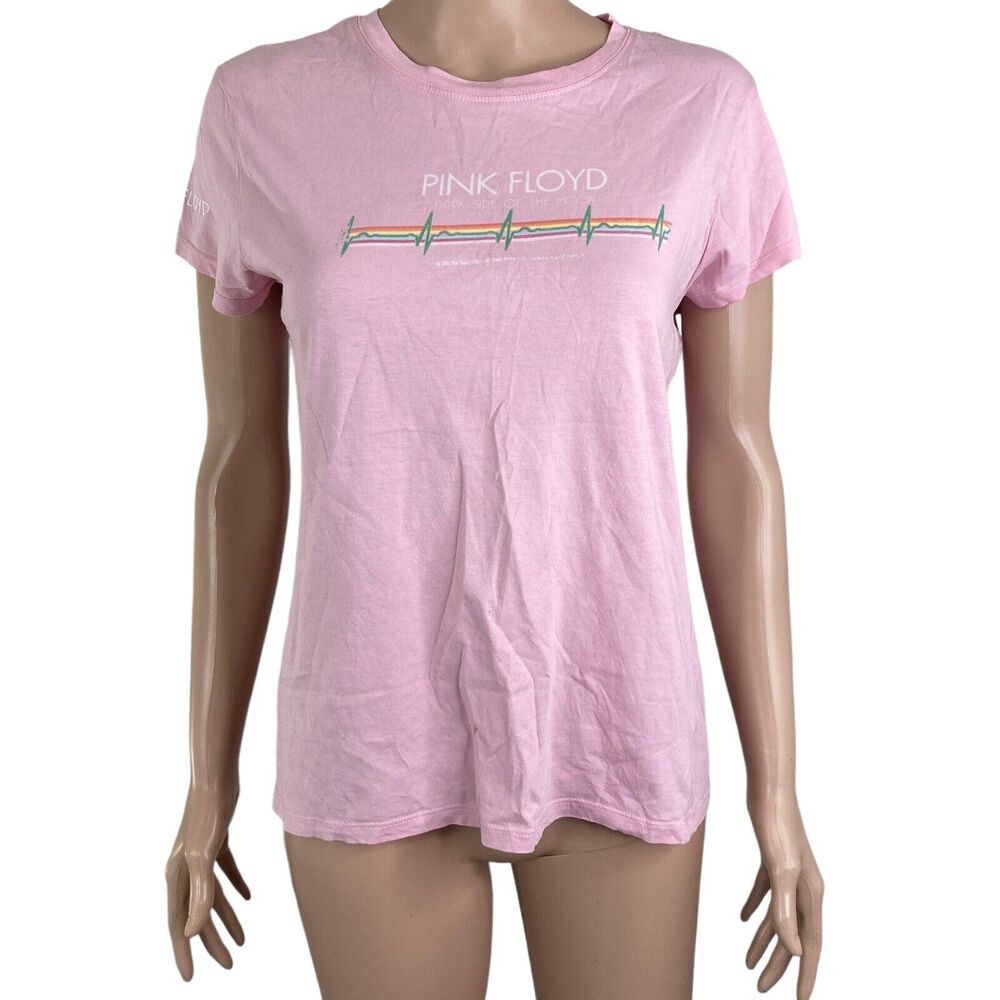 Pink Floyd Tshirt Womens XL Pink Stretch Rockwear Music